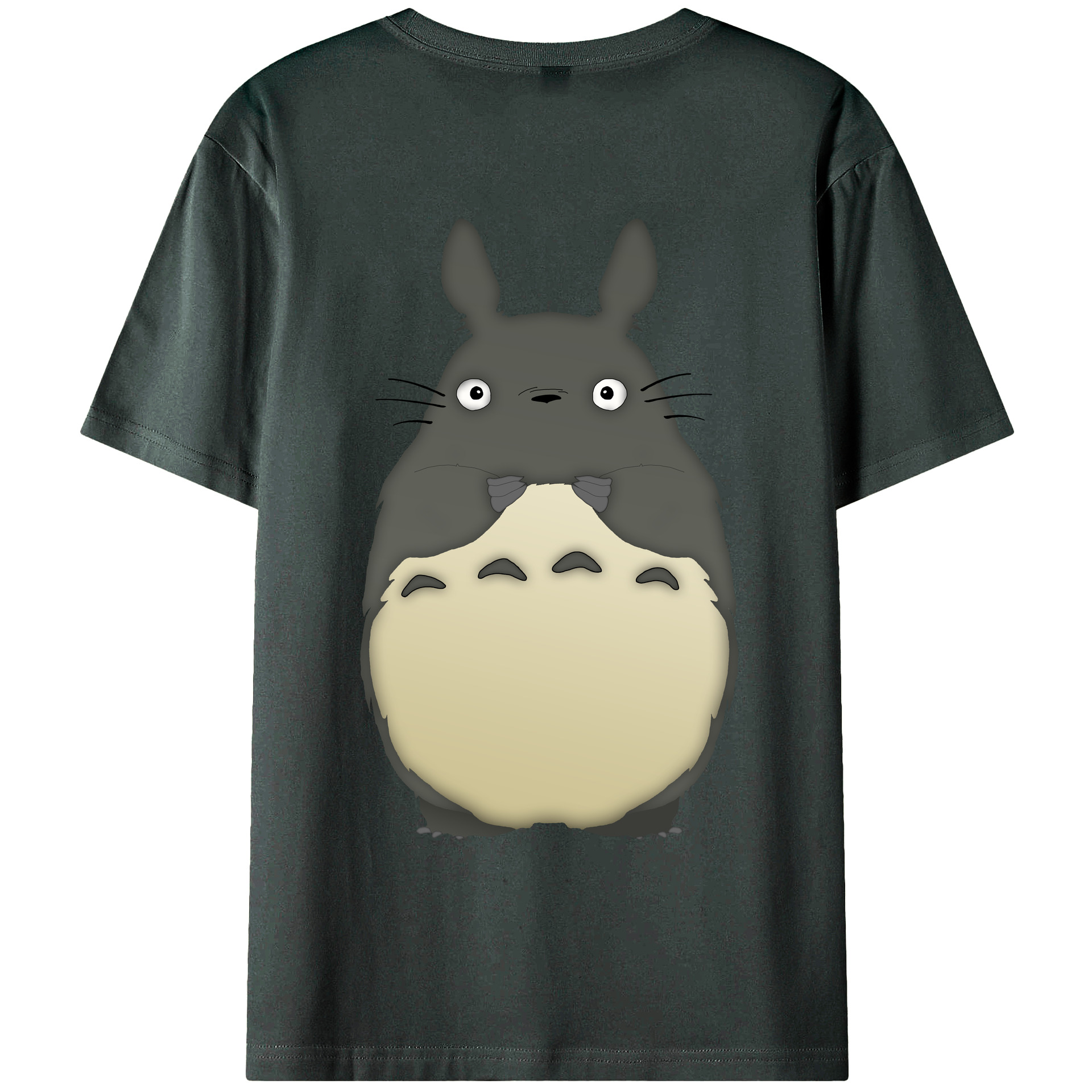（画像用） となりのトトロ 草壁メイ 草壁サツキ My Neighbor Totoro Satsuki Kusakabe Mei Kusakabe 綿100％ メンズ半袖Tシャツ（バックプリント） 通気性
